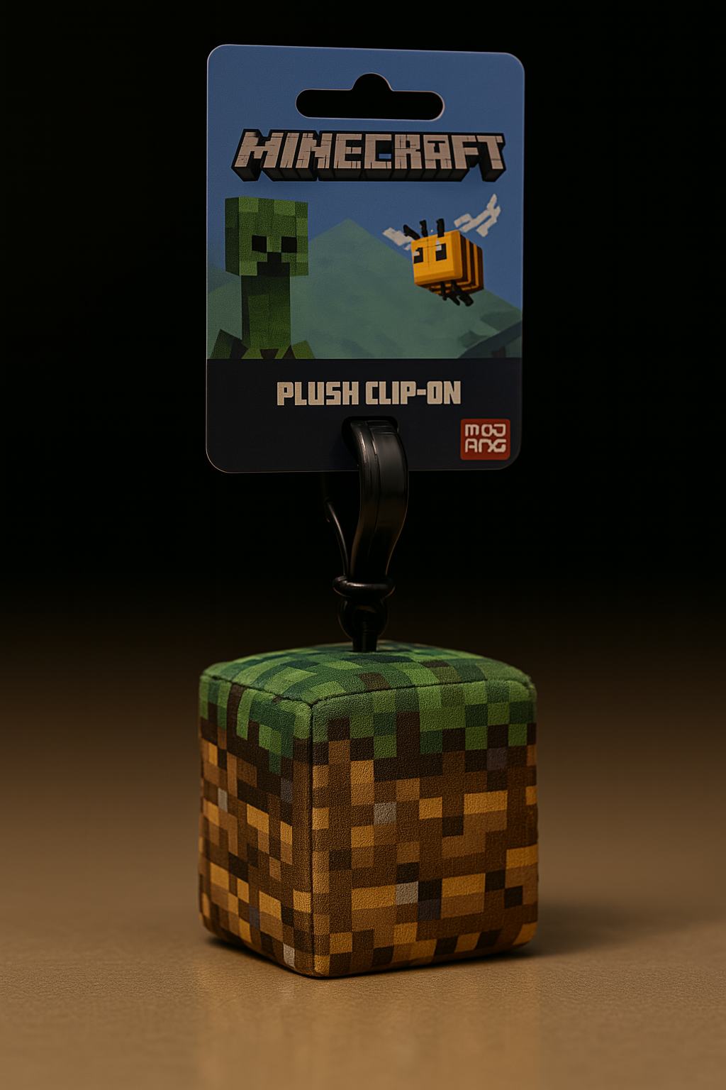 Minecraft Plush Clip-On Anhänger – Creeper, Steve, Grasblock & TNT | Rucksack-Anhänger