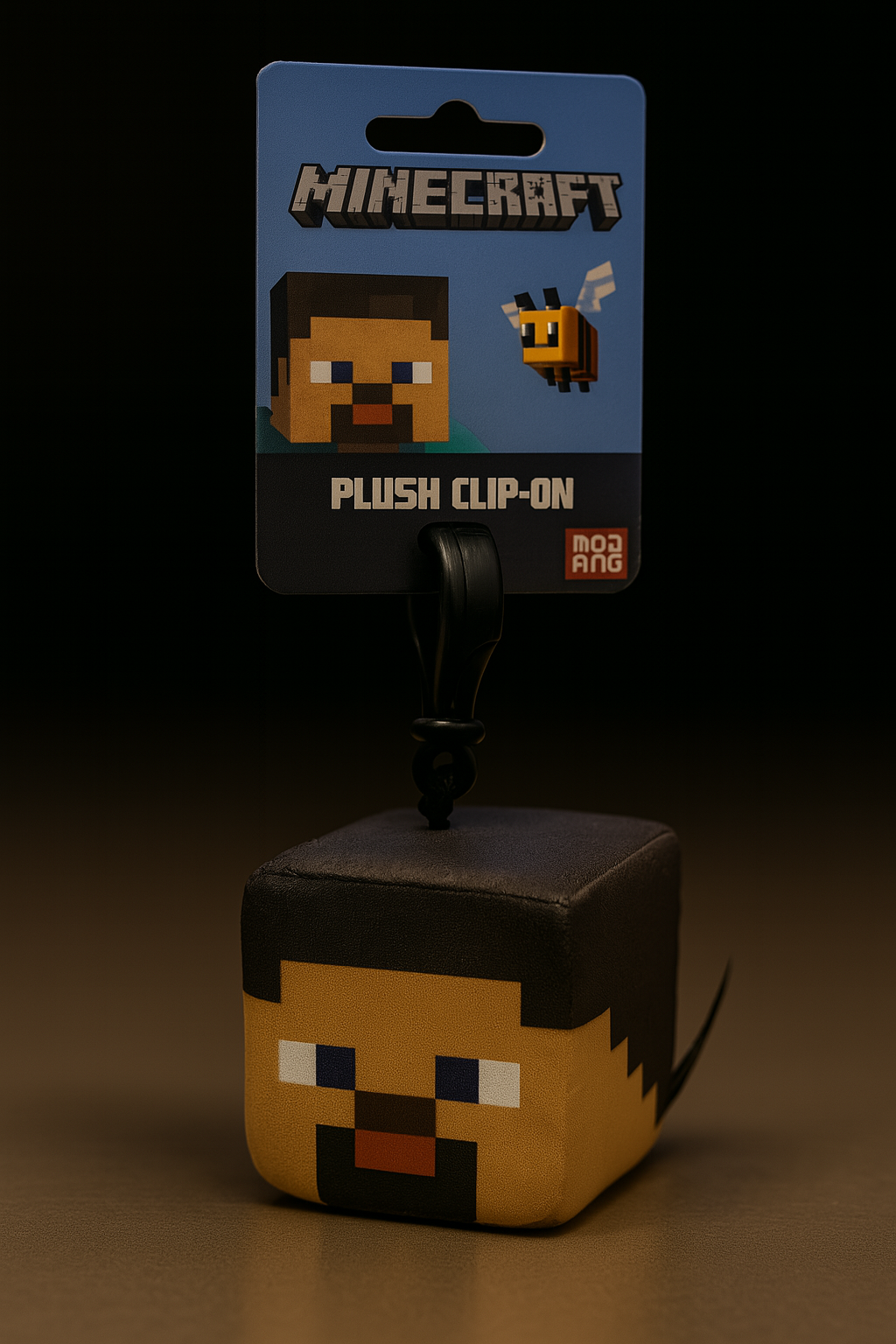 Minecraft Plush Clip-On Anhänger – Creeper, Steve, Grasblock & TNT | Rucksack-Anhänger