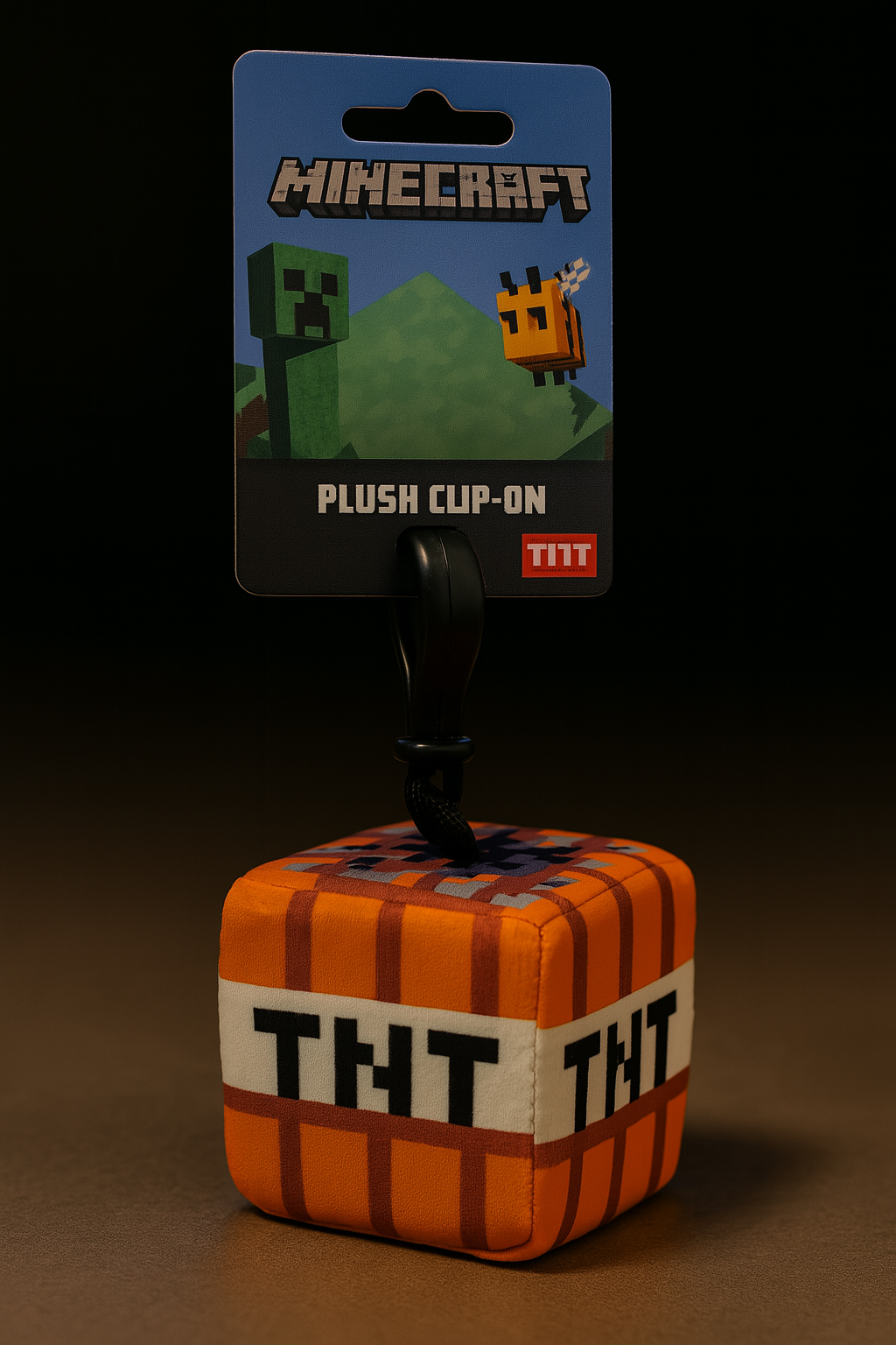 Minecraft Plush Clip-On Anhänger – Creeper, Steve, Grasblock & TNT | Rucksack-Anhänger