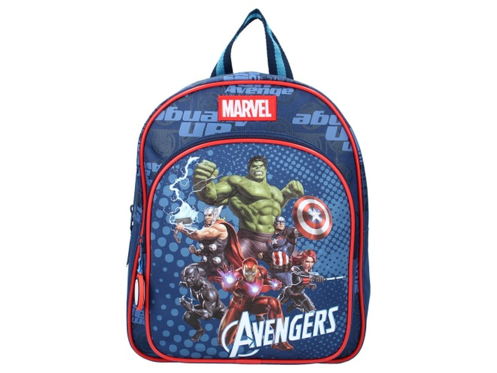 Marvel Avengers Power Team Kinder-Rucksack 30 cm mit Hulk Iron Man und Captain America